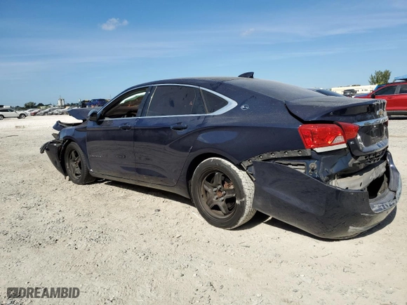 2017 Chevrolet Impala LS with VIN 1G11X5S30HU153656, listed as a Copart auction lot 83338374 with 0 mi miles and Salvage Title. Bid and sale history available at carsss.com. Image 2.