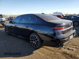 2023 BMW 7 Series 760i xDrive with VIN WBA33EJ0XPCM31466, listed as a Copart auction lot 79485593 with 12,374 mi miles and . Bid and sale history available at DreamBid. Image 2.