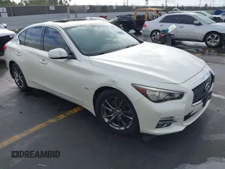 2017 Infiniti Q50 3.0t Premium with VIN JN1EV7AR6HM838957, listed as a IAAI auction lot 41587983 with 52,537 mi miles. Bid and sale history available at carsss.com. Image 1.