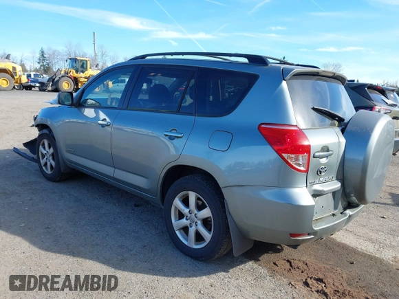 2008 Toyota RAV4 Ltd with VIN JTMBK31V485052521, listed as a IAAI auction lot 41874753 with 185,302 mi miles. Bid and sale history available at carsss.com. Image 3.