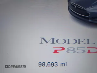 2015 Tesla Model S 85D with VIN 5YJSA1H46FF082264, listed as a IAAI auction lot 42068959 with 98,693 mi miles. Bid and sale history available at carsss.com. Image 15.