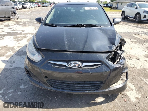 2013 Hyundai Accent GS with VIN KMHCT5AE4DU127078, listed as a Copart auction lot 57603815 with 181,416 mi miles and Salvage title. Bid and sale history available at DreamBid. Image 5.