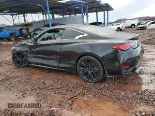2018 Infiniti Q60 Sport with VIN JN1EV7EK5JM340008, listed as a Copart auction lot 59180555 with 65,856 mi miles and Salvage title. Bid and sale history available at DreamBid. Image 2.