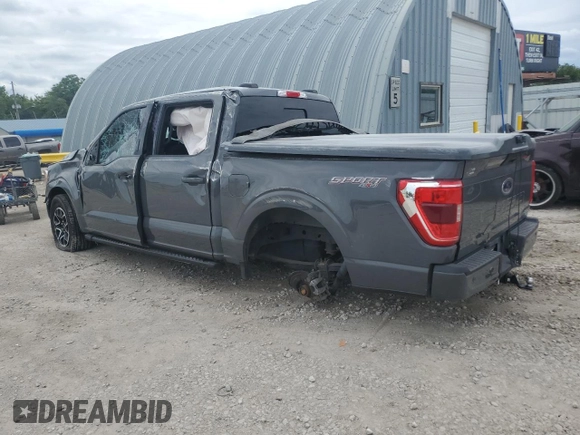 2021 Ford F-150 XL z VIN 1FTEW1EPXMFA72777, wystawiony jako Copart lot #58859095 z przebiegiem Nie podano mil oraz Szkoda całkowita • Salvage title. Historia ofert i sprzedaży dostępna na DreamBid. Obrazek 2.