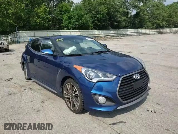 2016 Hyundai Veloster Turbo with VIN KMHTC6AE3GU278777, listed as a Copart auction lot 64387313 with 95,982 mi miles and Salvage Title. Bid and sale history available at carsss.com. Image 11.