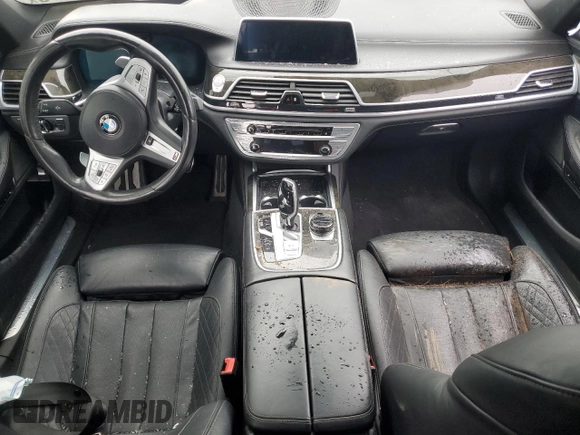 2020 BMW 7 Series 750i xDrive with VIN WBA7U2C00LGJ59975, listed as a Copart auction lot 48172775 with Not provided miles and Salvage title. Bid and sale history available at DreamBid. Image 8.