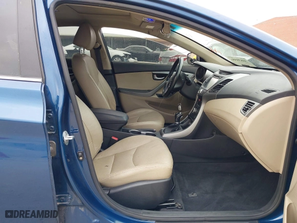 2014 Hyundai Elantra SE with VIN KMHDH4AEXEU122503, listed as a IAAI auction lot 38839586 with 86,865 mi miles. Bid and sale history available at carsss.com. Image 5.