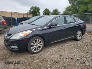 2013 Hyundai Azera with VIN KMHFG4JG5DA218746, listed as a Copart auction lot 72561934 with 75,663 mi miles and Salvage Title. Bid and sale history available at carsss.com. Image 1.