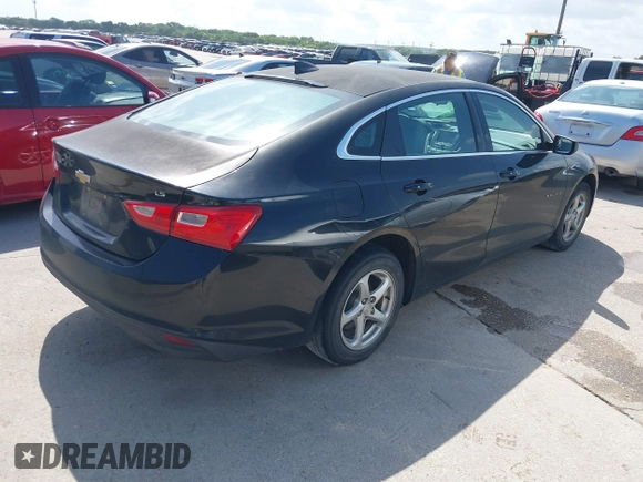 2016 Chevrolet Malibu LS with VIN 1G1ZB5ST9GF210764, listed as a IAAI auction lot 42576340 with 160,976 mi miles and . Bid and sale history available at DreamBid. Image 4.