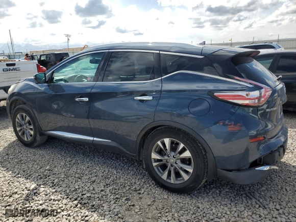 2016 Nissan Murano SL with VIN 5N1AZ2MH0GN119701, listed as a Copart auction lot 51696585 with 143,234 mi miles and Salvage Title. Bid and sale history available at carsss.com. Image 2.