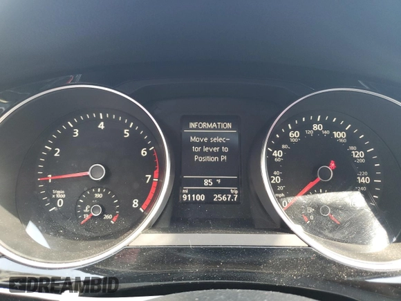 2016 Volkswagen Jetta Sedan 1.8T SEL with VIN 3VWL17AJ2GM203423, listed as a Copart auction lot 51016335 with 91,100 mi miles and Salvage Title. Bid and sale history available at carsss.com. Image 9.