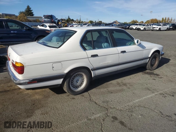 1993 BMW 7 Series with VIN WBAGD4323PDE63700, listed as a Copart auction lot 79675024 with 248,056 mi miles and Clean title. Bid and sale history available at DreamBid. Image 3.
