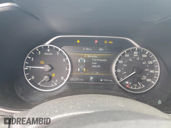 2016 Nissan Maxima S with VIN 1N4AA6AP1GC443756, listed as a Copart auction lot 55233915 with 191,193 mi miles and Salvage title. Bid and sale history available at DreamBid. Image 9.