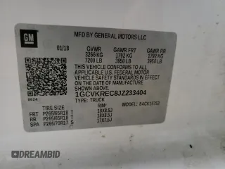 2018 Chevrolet Silverado 1500 LT with VIN 1GCVKREC8JZ233404, listed as a Copart auction lot 50400745 with 67,035 mi miles and Salvage Title. Bid and sale history available at carsss.com. Image 14.