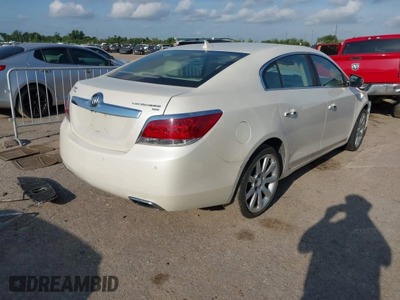 2011 Buick LaCrosse CXS with VIN 1G4GE5ED1BF357823, listed as a IAAI auction lot 42407687 with 123,574 mi miles and . Bid and sale history available at DreamBid. Image 4.