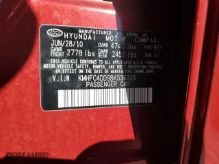 2011 Hyundai Azera GLS with VIN KMHFC4DD9BA536329, listed as a Copart auction lot 48240355 with 85,016 mi miles and Salvage Title. Bid and sale history available at carsss.com. Image 12.