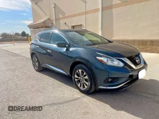 2016 Nissan Murano S z VIN 5N1AZ2MH9GN125898, wystawiony jako Copart lot #57414125 z przebiegiem 173 341 mil mil oraz Czysty tytuł • Clean title. Historia ofert i sprzedaży dostępna na DreamBid. Obrazek 1.