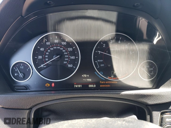 2016 BMW 4 Series 428i xDrive with VIN WBA4C9C51GG137239, listed as a Copart auction lot 54396295 with 74,191 mi miles and Non repairable. Bid and sale history available at DreamBid. Image 9.