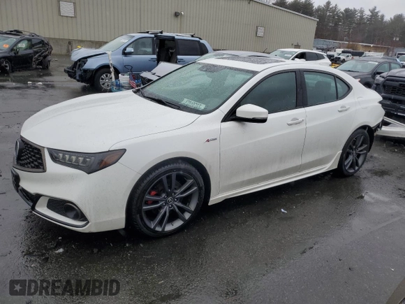 2018 Acura TLX w/A-SPEC Pkg with VIN 19UUB3F62JA003634, listed as a Copart auction lot 47019765 with 141,965 mi miles and Salvage Title. Bid and sale history available at carsss.com. Image 1.