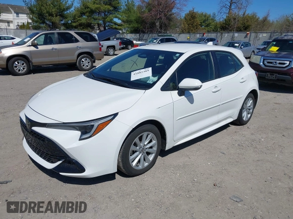 2023 Toyota Corolla Hatchback SE with VIN JTND4MBE8P3212249, listed as a IAAI auction lot 41882389 with 21,589 mi miles. Bid and sale history available at carsss.com. Image 17.