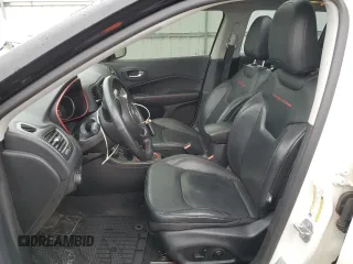 2017 Jeep Compass Trailhawk with VIN 3C4NJDDB2HT646693, listed as a Copart auction lot 58200235 with 62,765 mi miles and Salvage title. Bid and sale history available at DreamBid. Image 7.