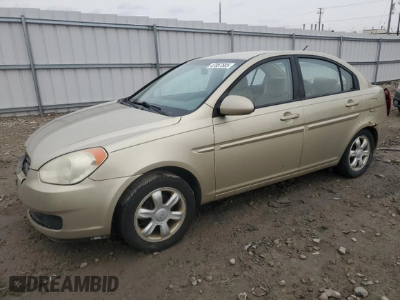 2006 Hyundai Accent GLS with VIN KMHCN46C56U028445, listed as a Copart auction lot 47857585 with 154,388 mi miles and Clean Title. Bid and sale history available at carsss.com. Image 1.