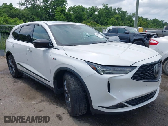 2024 Acura MDX w/A-Spec Package z VIN 5J8YE1H06RL011032, wystawiony jako IAAI lot #42308596 z przebiegiem 9 201 mil mil oraz . Historia ofert i sprzedaży dostępna na DreamBid. Obrazek 1.