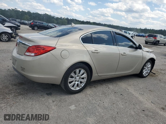 2012 Buick Regal with VIN 2G4GR5ER5C9195513, listed as a Copart auction lot 52303845 with 149,400 mi miles and Salvage title. Bid and sale history available at DreamBid. Image 3.