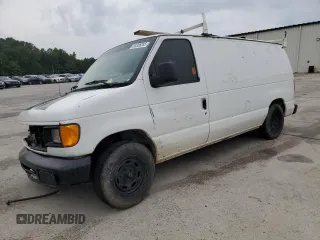2006 Ford Econoline Cargo with VIN 1FTRE14W26HA48655, listed as a Copart auction lot 59306385 with 336,474 mi miles and Salvage title. Bid and sale history available at DreamBid. Image 1.