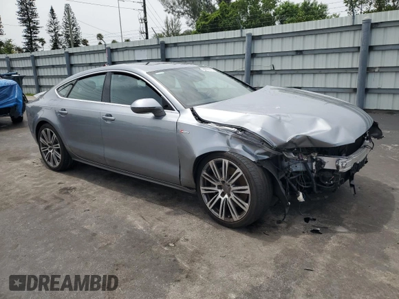 2014 Audi A7 Premium Plus with VIN WAUWGAFC4EN080245, listed as a Copart auction lot 59689315 with Not provided miles and Non repairable. Bid and sale history available at DreamBid. Image 4.