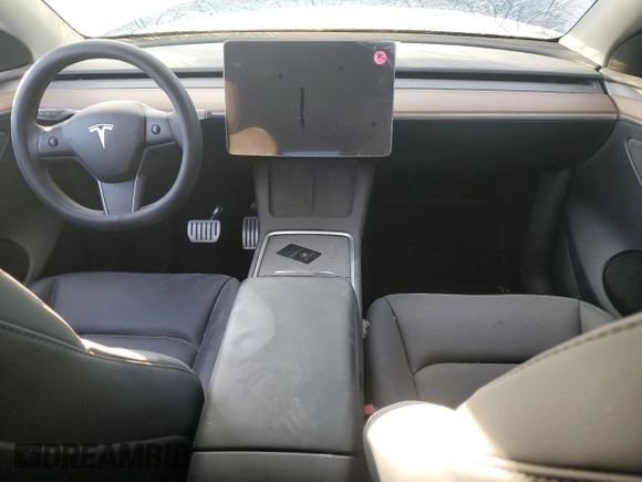 2023 Tesla Model Y Performance with VIN 7SAYGDEF5PF966796, listed as a Copart auction lot 88097325 with 6,927 mi miles and Salvage Title. Bid and sale history available at DreamBid. Image 8.