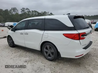 2021 Honda Odyssey EX with VIN 5FNRL6H56MB025283, listed as a Copart auction lot 51373475 with 25,851 mi miles and Salvage Title. Bid and sale history available at DreamBid. Image 2.
