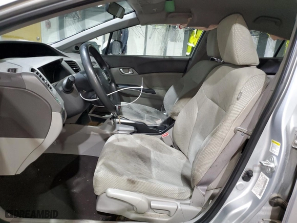 2012 Honda Civic Hybrid with VIN JHMFB4F25CS002287, listed as a Copart auction lot 89276195 with 136,345 mi miles and Salvage Title. Bid and sale history available at carsss.com. Image 7.