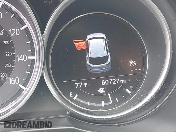2018 Mazda CX-5 Touring with VIN JM3KFACM0J0315739, listed as a IAAI auction lot 40516262 with 60,727 mi miles. Bid and sale history available at carsss.com. Image 15.