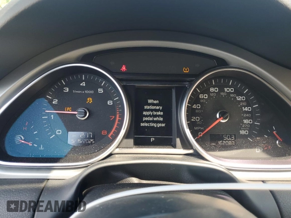 2015 Audi Q7 S line Prestige z VIN WA1DGAFE9FD008020, wystawiony jako Copart lot #56823245 z przebiegiem 162 087 mil mil oraz Szkoda całkowita • Salvage title. Historia ofert i sprzedaży dostępna na DreamBid. Obrazek 9.