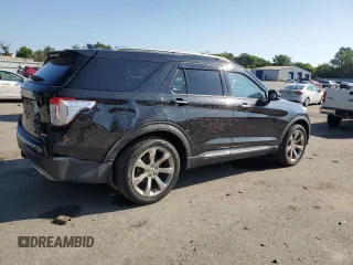 2020 Ford Explorer Platinum z VIN 1FM5K8HC0LGA47145, wystawiony jako Copart lot #59086405 z przebiegiem 79 252 mil mil oraz Szkoda całkowita • Salvage title. Historia ofert i sprzedaży dostępna na DreamBid. Obrazek 3.