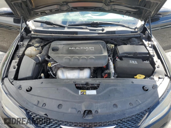 2015 Chrysler 200 S with VIN 1C3CCCBB9FN585794, listed as a Copart auction lot 57672205 with 155,468 mi miles and Salvage title. Bid and sale history available at DreamBid. Image 11.
