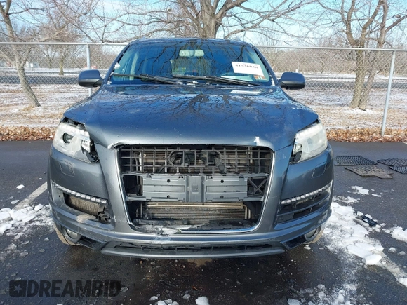 2013 Audi Q7 3.0T Premium Plus with VIN WA1LGAFE1DD006478, listed as a IAAI auction lot 41536038 with 190,654 mi miles. Bid and sale history available at carsss.com. Image 12.