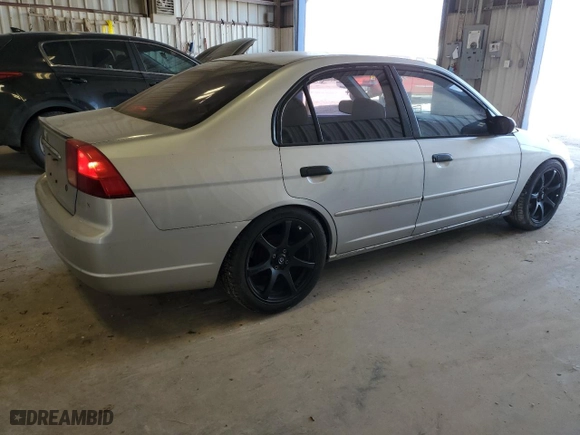 2001 Honda Civic LX with VIN 2HGES15561H535052, listed as a Copart auction lot 44033375 with 114,393 mi miles and Clean Title. Bid and sale history available at carsss.com. Image 3.