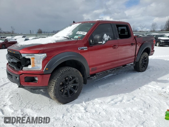 2019 Ford F-150 XL with VIN 1FTEW1E56KFB64268, listed as a Copart auction lot 42147164 with 0 mi miles and Salvage Title. Bid and sale history available at carsss.com. Image 1.
