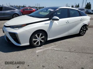2018 Toyota Mirai with VIN JTDBVRBD9JA004025, listed as a Copart auction lot 56686705 with 81,292 mi miles and Salvage title. Bid and sale history available at DreamBid. Image 1.