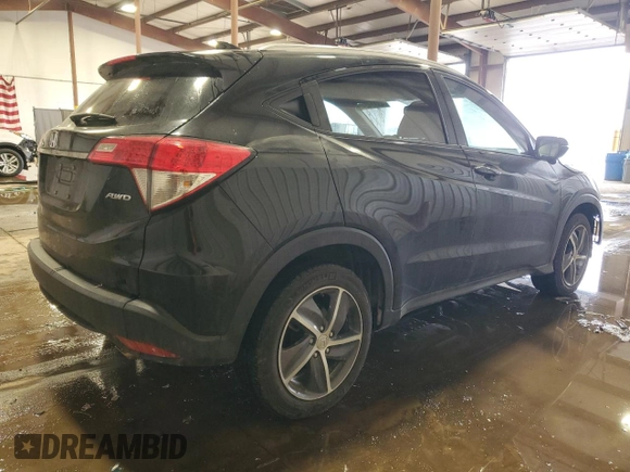 2022 Honda HR-V EX-L with VIN 3CZRU6H76NM700054, listed as a Copart auction lot 43334245 with 18,276 mi miles and Salvage Title. Bid and sale history available at carsss.com. Image 3.