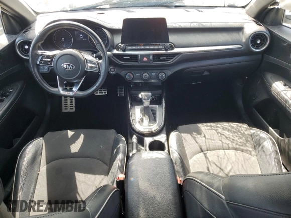 2021 Kia Forte GT-Line with VIN 3KPF34AD1ME330415, listed as a Copart auction lot 57488545 with 46,074 mi miles and Salvage title. Bid and sale history available at DreamBid. Image 8.