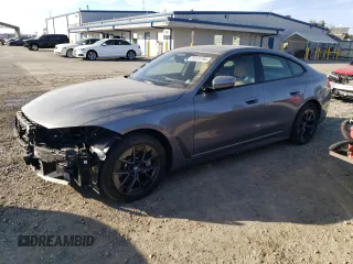 2023 BMW i4 eDrive40 with VIN WBY73AW0XPFR45532, listed as a Copart auction lot 85920194 with 32,633 mi miles and Salvage Title. Bid and sale history available at carsss.com. Image 1.