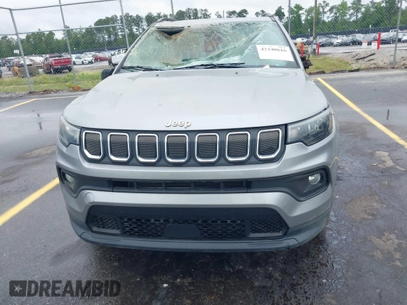2022 Jeep Compass Latitude с VIN 3C4NJCBB6NT228906, выставлен на аукционе IAAI как лот 42340616 с пробегом 30 336 миль миль и . История ставок и продаж доступна на DreamBid. Изображение 11.