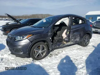 2022 Honda HR-V EX with VIN 3CZRU6H5XNM775421, listed as a Copart auction lot 42942435 with 25,832 mi miles and Salvage Title. Bid and sale history available at DreamBid. Image 1.