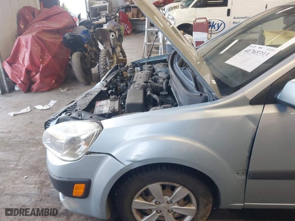 2009 Kia Rio with VIN KNADE223X96512538, listed as a IAAI auction lot 41765393 with NaN miles. Bid and sale history available at carsss.com. Image 18.