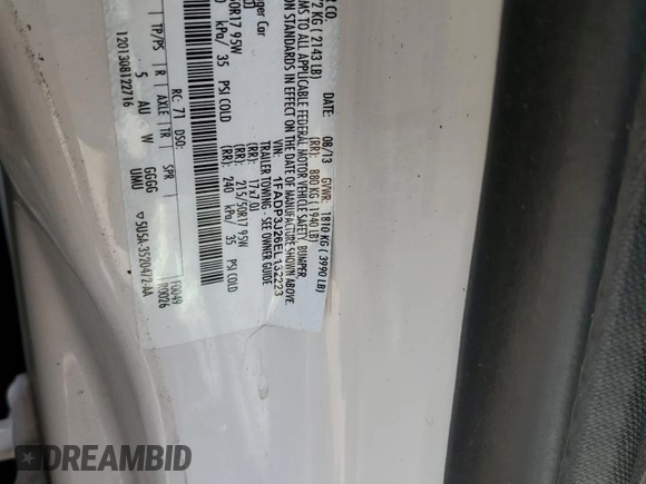 2014 Ford Focus Titanium with VIN 1FADP3J26EL132223, listed as a Copart auction lot 71490004 with 131,233 mi miles and Salvage Title. Bid and sale history available at DreamBid. Image 14.