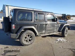 2023 Jeep Wrangler Willys with VIN 1C4HJXDG1PW527567, listed as a Copart auction lot 42218255 with 43,273 mi miles and Salvage Title. Bid and sale history available at DreamBid. Image 3.