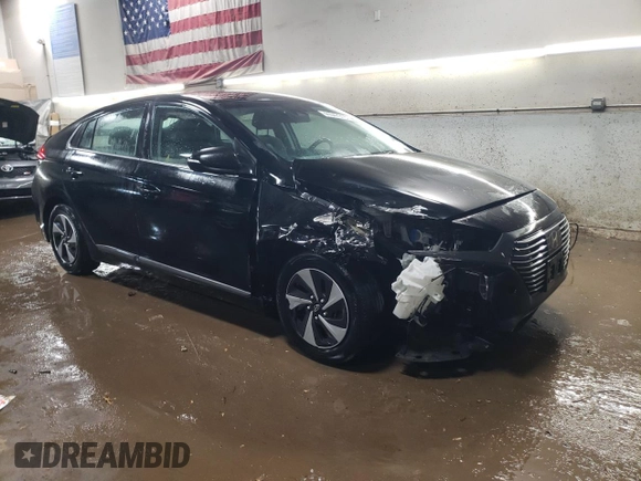 2018 Hyundai Ioniq SEL z VIN KMHC75LC7JU066188, wystawiony jako Copart lot #44547315 z przebiegiem 93 533 mil mil oraz Szkoda całkowita • Salvage title. Historia ofert i sprzedaży dostępna na DreamBid. Obrazek 4.